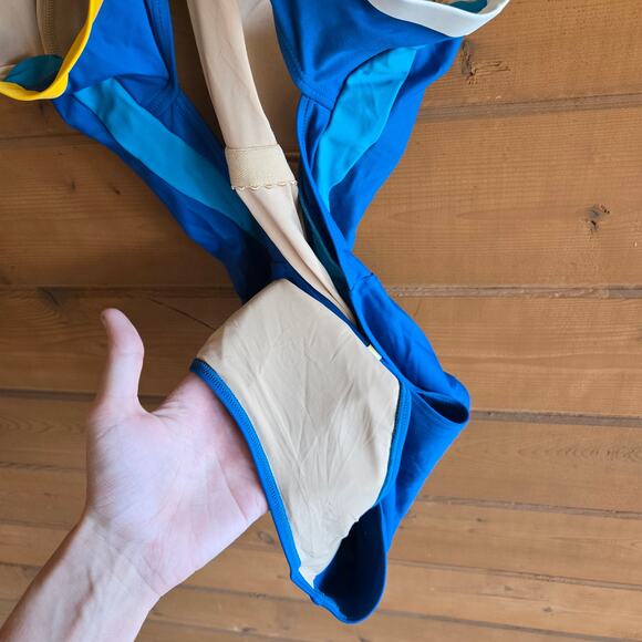 Summersalt The Fused River Pacific Blue Combo 12 Open Back Adjustable Strap - Picture 7 of 8